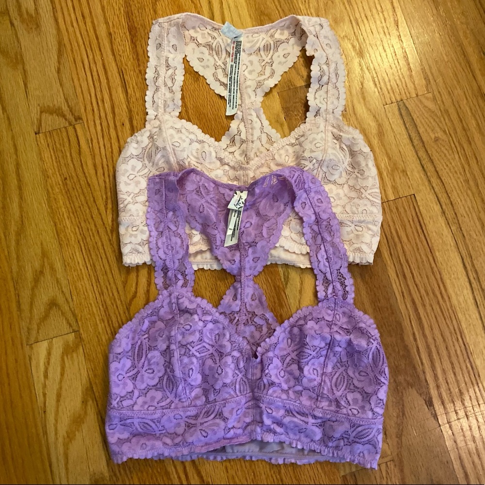 Free People Galloon Lace Bralettes